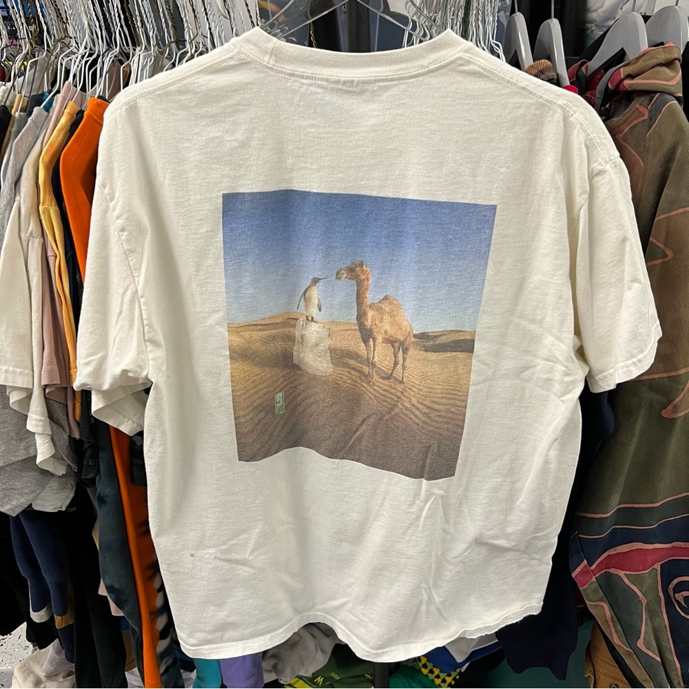 Intel Tech T Shirt Sz L Camel Penguin Developer Code Technology
